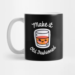 Make it Old Fashioned Cocktail Kawaii Bartender Retro Mug